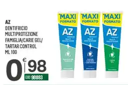 Tutto Risparmio Cash&Carry Dentifricio multiprotezione famiglia/carie gel/tartar control offerta