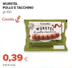 Oasi Würstel di pollo e tacchino Consilia offerta