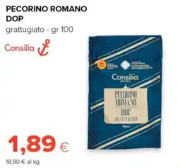 Oasi Pecorino Romano DOP grattugiato Consilia offerta