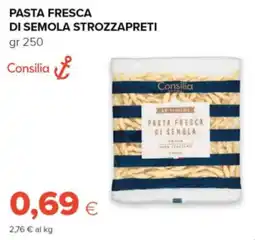 Oasi Pasta fresca di semola strozzapreti Consilia offerta