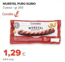 Oasi Würstel puro suino Consilia offerta