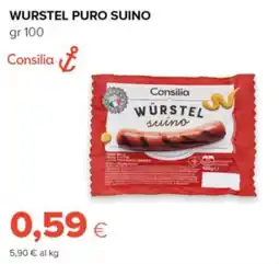 Oasi Würstel puro suino Consilia offerta