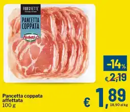 Qui Discount Pancetta coppata Furlotti&C offerta