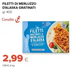 Oasi Filetti di merluzzo d'alaska gratinati Consilia offerta