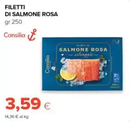 Oasi Filetti di salmone rosa selvaggio Consilia offerta