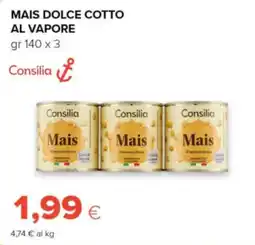 Oasi Mais dolce cotto al vapore Consilia offerta