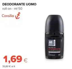 Oasi Deodorante uomo energizzante con estratto di ginseng offerta