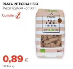 Oasi Pasta integrale bio Mezzi rigatoni offerta