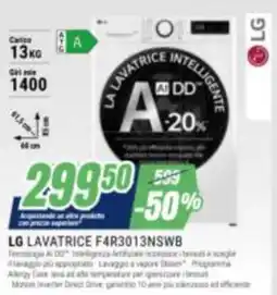 Leonardelli LG Lavatrice F4R3013NSWB offerta