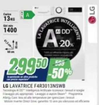 LG Lavatrice F4R3013NSWB