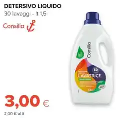 Oasi Detersivo liquido lavatrice Consilia offerta