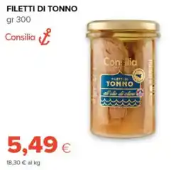 Oasi Filetti di tonno Consilia offerta