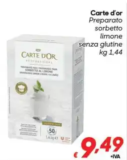 Pac Cash&Carry Carte d'or preparato sorbetto limone senza glutine offerta
