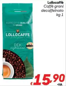 Pac Cash&Carry Lollocaffè Caffè grani decaffeinato offerta