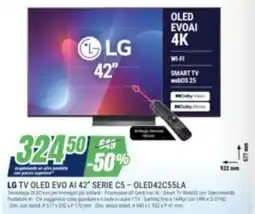 Leonardelli LG TV OLED EVO AI 42" SERIE C5 offerta