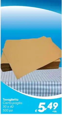 Pac Cash&Carry Tovaglietta Carta paglia offerta