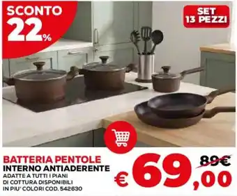 Batteria pentole interno antiaderente