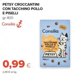 Oasi Petsy croccantini con tacchino pollo e piselli offerta