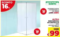 Conforama Altea box doccia in cristallo offerta