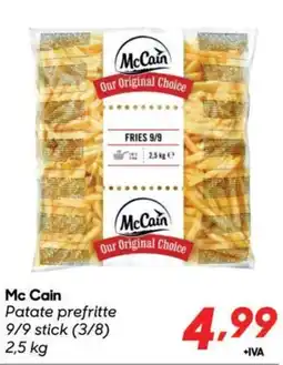 Pac Cash&Carry Mc Cain Patate prefritte 9/9 stick offerta