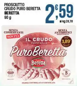Maxi Sidis Prosciutto crudo puro Beretta offerta