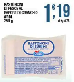 Maxi Sidis Bastoncini di surimi al sapore di granchio Arbi offerta