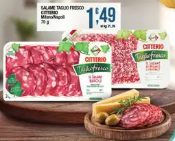 Maxi Sidis Salame Taglio Fresco Citterio Milano/Napoli offerta