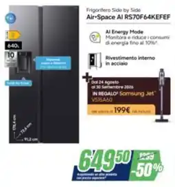 Leonardelli Frigorifero Side by Side Air•Space Al offerta