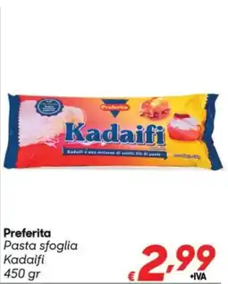 Pac Cash&Carry Preferita Pasta sfoglia Kadaifi offerta