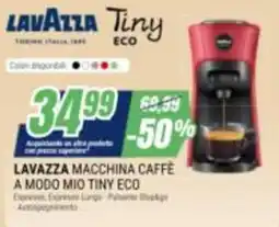 Leonardelli Lavazza macchina caffè a modo mio tiny eco offerta