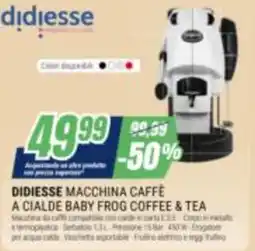 Leonardelli Didiesse macchina caffè a cialde baby frog coffee & tea offerta