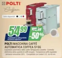 Leonardelli Polti macchina caffè automatica coffea s15g offerta