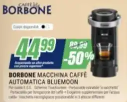 Leonardelli Borbone macchina caffè automatica bluemoon offerta