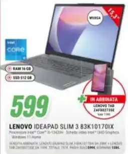 Leonardelli Lenovo ideapad slim 3 83k10170ix offerta