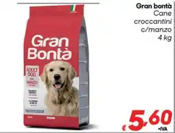 Pac Cash&Carry Gran Bontà Cane croccantini c/manzo offerta