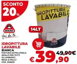 Conforama Idropittura lavabile Boero offerta