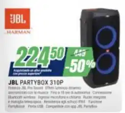 Leonardelli JBL PARTYBOX 310P offerta