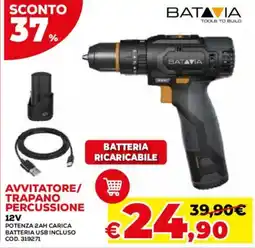Conforama Avvitatore/Trapano Percussione Batavia offerta