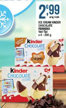 Maxi Sidis Kinder Chocolate Ice Cream offerta