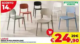 Conforama Lara2 sedia in polipropilene offerta