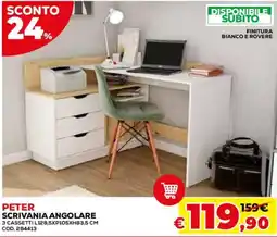 Conforama Peter scrivania angolare offerta
