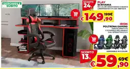 Conforama Iron poltrona gaming offerta