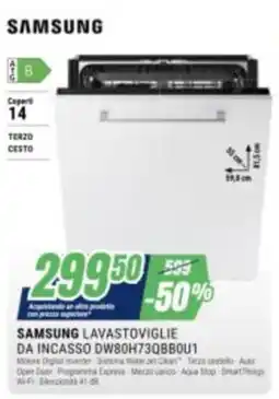 Leonardelli Samsung lavastoviglie da incasso offerta