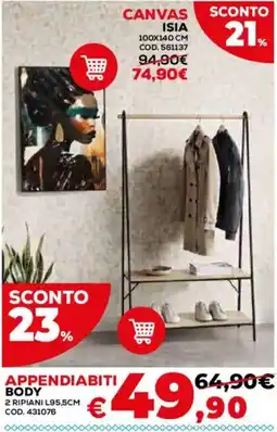 Conforama Canvas Isia offerta