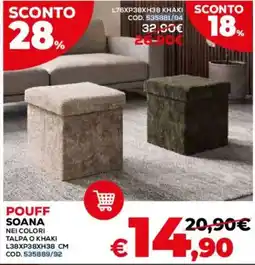 Conforama Pouff Soana offerta