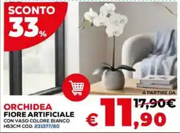 Conforama Orchidea fiore artificiale offerta