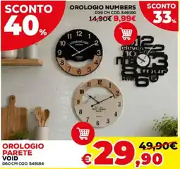 Conforama Orologio parete Void offerta