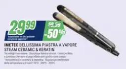 Leonardelli Imetec bellissima piastra a vapore steam ceramic & keratin offerta