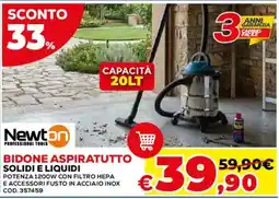 Conforama Bidone aspiratutto Newton offerta