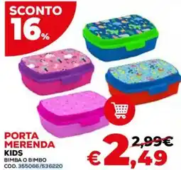 Conforama Porta merenda kids Bimba o Bimbo offerta
